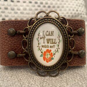 Leather cuff bracelet